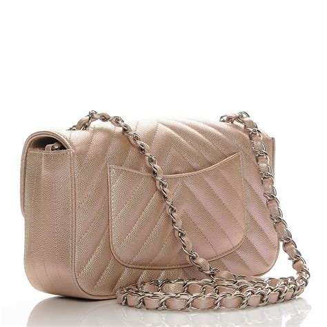 chanel flap rose gold